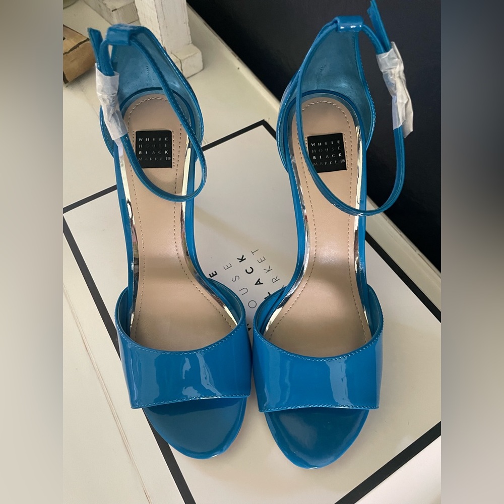Beautiful blue stiletto heels from WHBM.